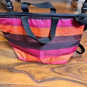 Thirty one Colorful Striped Tote Bag